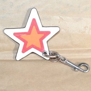 COACH MULTI-COLOR STAR KEY CHAIN